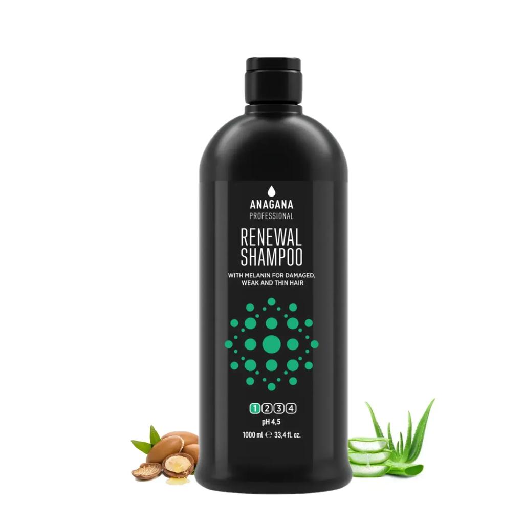 Shampoo for Damaged Hair RENEWAL SHAMPOO with Melanin ANAGANA 1000 Ml
