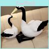 Lebensechter Plüsch Schwarzer Schwan Stofftier Spielzeug Dekorative Puppe 50cm 80cm Größe