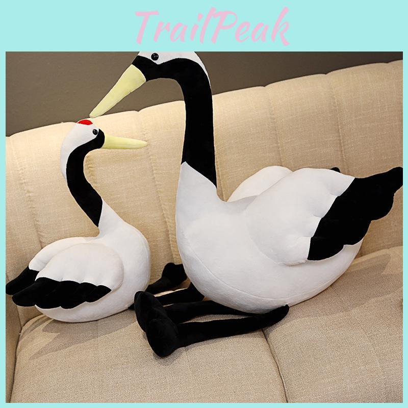 Lebensechter Plüsch Schwarzer Schwan Stofftier Spielzeug Dekorative Puppe 50cm 80cm Größe