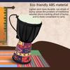4 Inch PVC Goat Skin African Drum Djembe Percussion Musical Instrument Teaching Kids Toy African Hand Drums Accessories