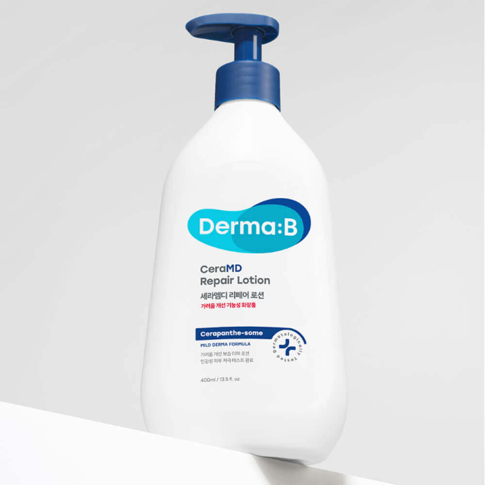 Derma:B Cera MD Repair Lotion 400ml / Soothing, Nourishing, Moisturizing, Korean Cosmetics, Kbeauty