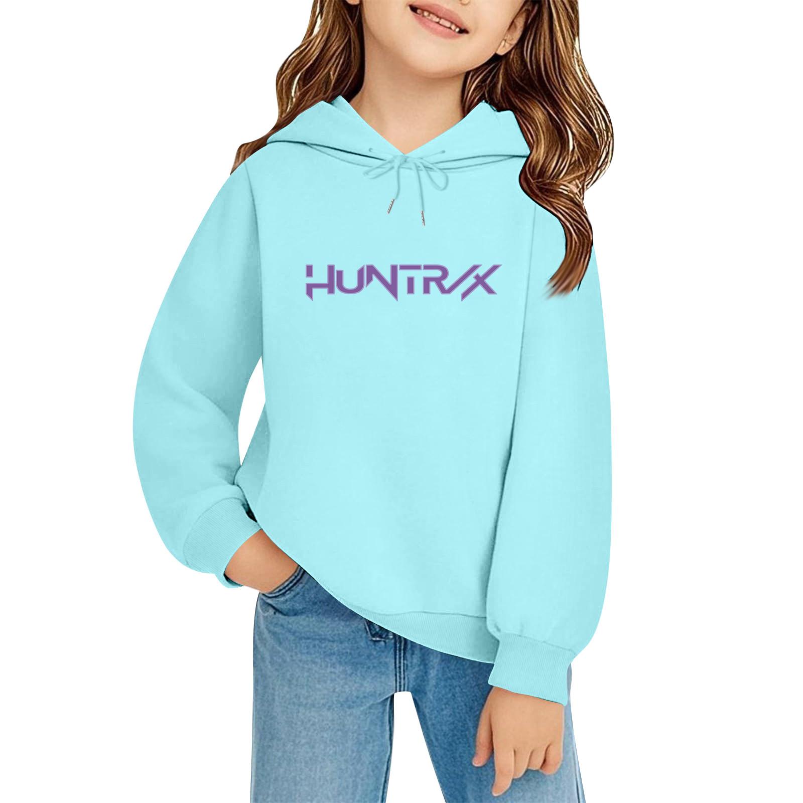 

Детский пуловер с длинным рукавом, свободного кроя, с принтом букв, капюшоном на шнурке 140