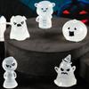 8pcs Cartoon Halloween Luminous Ghost Figurines Halloween Pumpkin Ghost Decor  Bar Home Decor