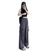 Women's Petite Quick-Dry Cargo Joggers - Summer Wide-Leg Loose Fit Pants