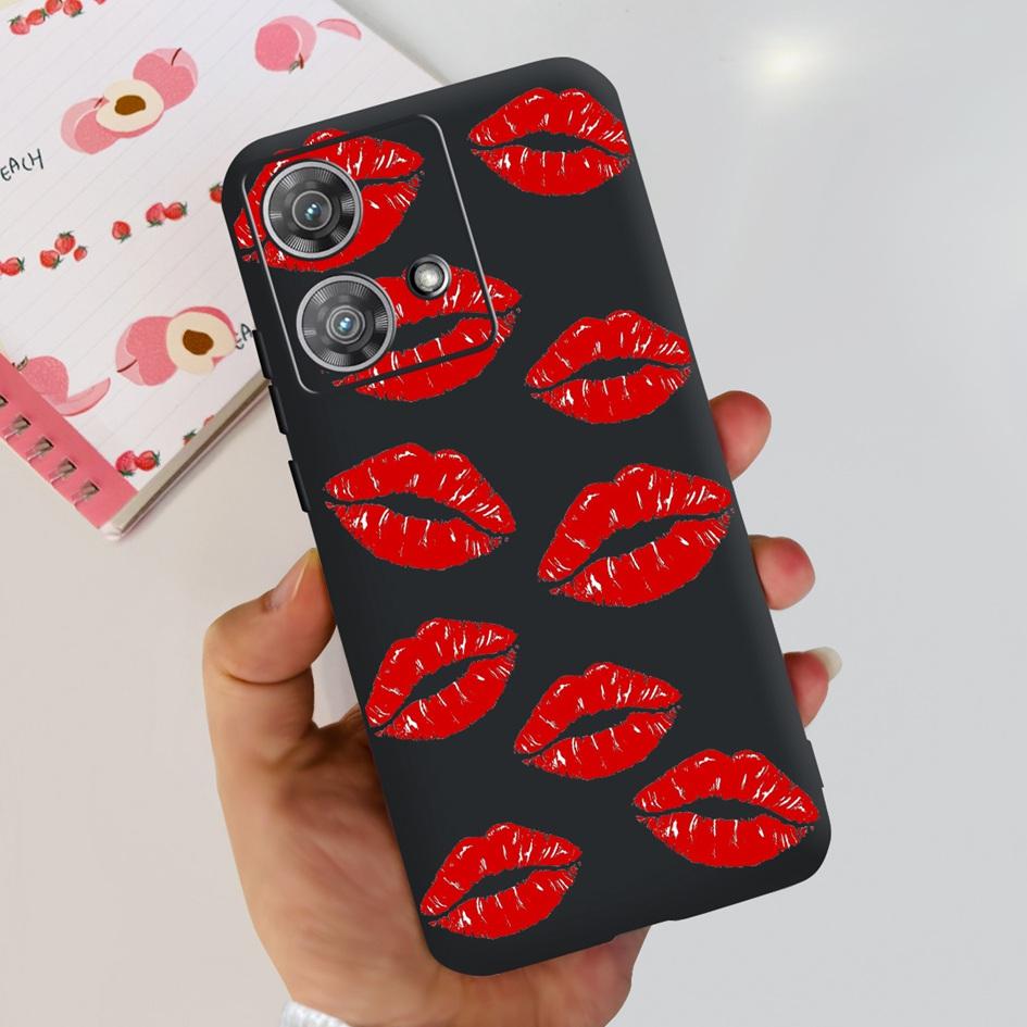 For Motorola Edge 40 Case Moto Edge 40 Neo 5G 2023 Cover Stylish Pattern Soft Slim Black Fundas For Moto Edge40 Edge40Neo Bumper