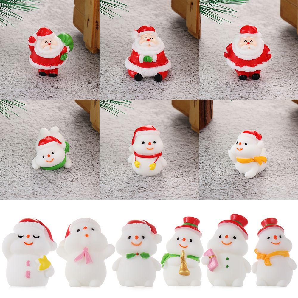 Landscape Bonsai Decor Home Decorations Xmas Tree Christmas Figurines Santa Claus Miniature Snowman