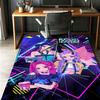 KPop Dämonenjäger Muster Teppich, Innen-/Außenmatte, für Picknick, Spielzimmer, Schlafzimmer, Büro, Wohnzimmer, Heimdeko Teppich, Geburtstagsgeschenk