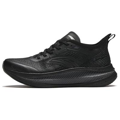 Cushioned Slip Resistant Abrasion Resistant Low Top Full Length Carbon Plate Marathon Running Shoes Men's Black Sneakers 912425588-3