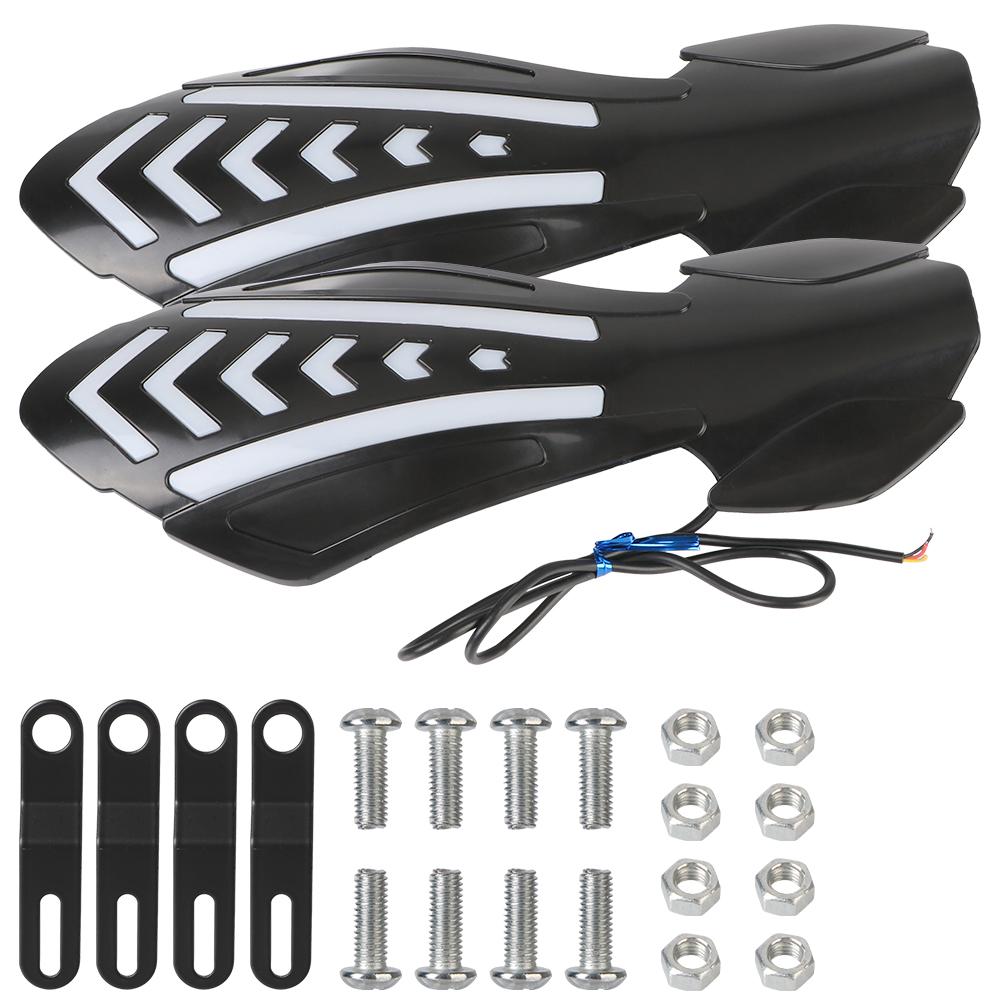 

Универсальные мотоциклетные щитки для рук 12 В, мигающие указатели поворота, водонепроницаемый защитный щиток, аксессуары для мотокросса чёрный