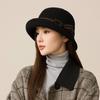 Herbst Winter Wolle Fischerhut Damen Woll Becken Hut