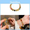 Light Luxury Gold Plated Geometric Bracelet For Women Gift Valentines Day
