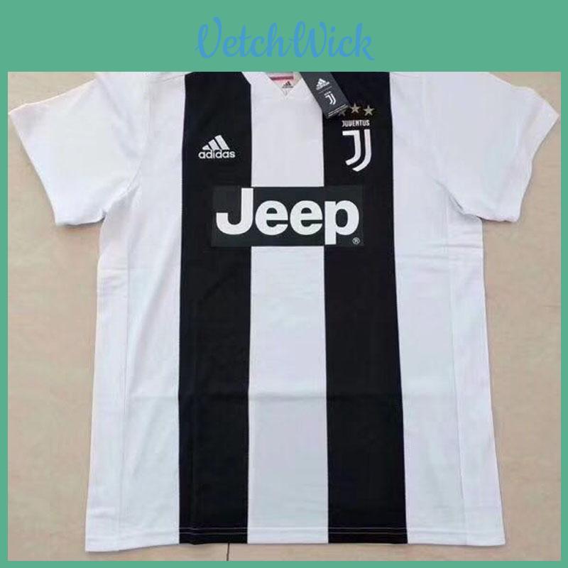 Juventus Ronaldo Cristiano Home Shirt Football Whiteblack Color 2018 2019 Seria