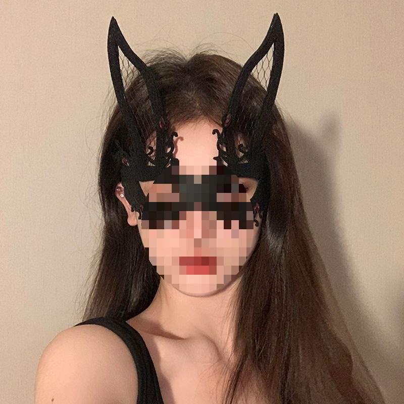 Загадочная черная кружевная маска-цветок для маскарада для девочек