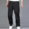 Herren Herbst Winter Einfarbig Übergröße Verdickt Locker Warm Bequem Outdoor Sport Hose