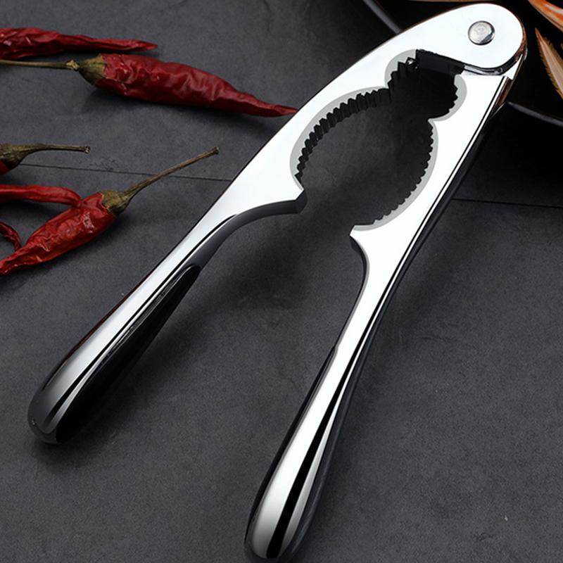 1PC Stainless Steel Walnut Clip Multifunctional Manual Nut Crackers Thickened Hard Kitchen Gadget Vegetables Fruit Tools