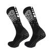 Grid Towel Bottom Mid-Calf Non-Slip Football Training Socks - Thickened Glue-Dot Design for Professional Sports Competition.