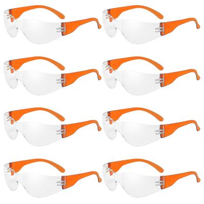 KAMMPT 8/12 Pack Y2k Rimless Sunglasses Monoblock Outdoor Shades Trendy Futuristic Design Black Sun Glasses for Men Women