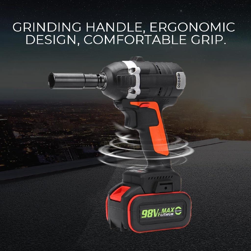 3500rpm 2 IN 1 Cordless Brushless Wrench Electric Socket Impact Wrench 10000mah Lithium-lon Battery Power Kit
