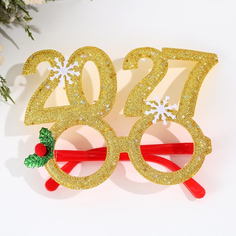 2027 Happy New Year Headband Christmas Numbers Headbands Glitter Sequins Hair Hoop Eve Party Hair Bands Party Props