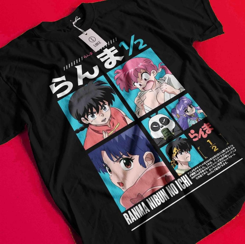 

Ranma 1/2 T-Shirt Shampoo Akane Tshirt Rumiko Shirt Anime Waifu Girl Unisex Tee BB235 4XL