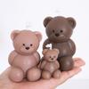 3D Cute Bear Silicone Candle Mold DIY Animal Ornaments Craft Gifts Making Aromatherapy Soap Plaster Resin Casting Molds Home Dec