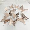 12Pcs 3D Hollow Colorful Butterfly Wall Stickers For Wedding Decoration Bedroom Children's Room Wall Art Kids Room Living Room