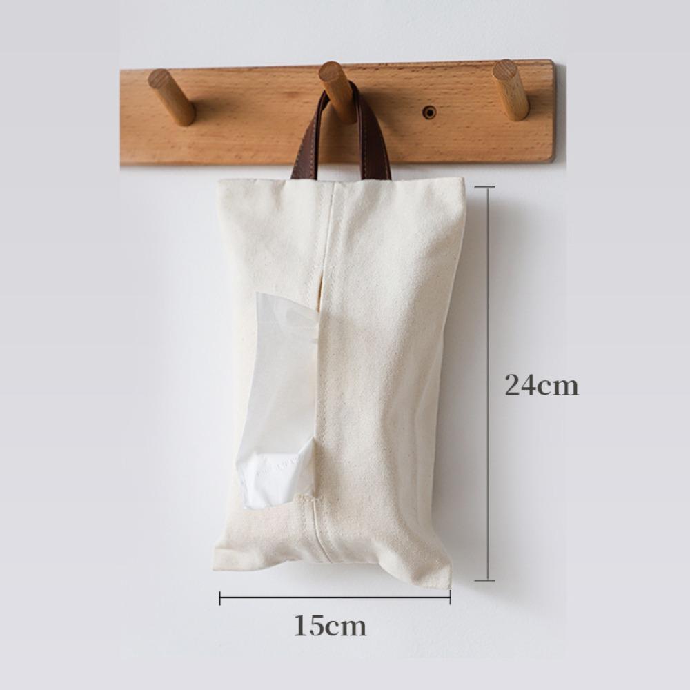 Car Hanging Dining Table Canvas Cloth Living Room Tissue Box Napkin Paper Holder