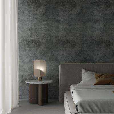 TOTIO Tapeten-Beton-Schneideblatt, graues Remake-Blatt, Tapetenaufkleber im Beton-Stil, abnehmbar, stilvoll, dick, 60 cm x 9 m, selbstklebend, wasserfest