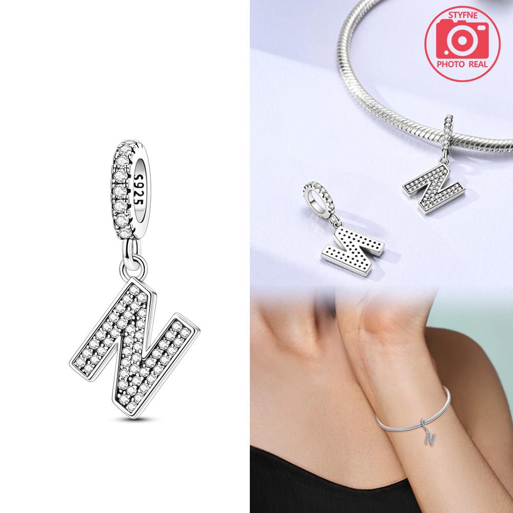 Sparkling Full Monogram Pendant Copper Colors For Charms Copper Colors Original Bracelet For Jewelry Making