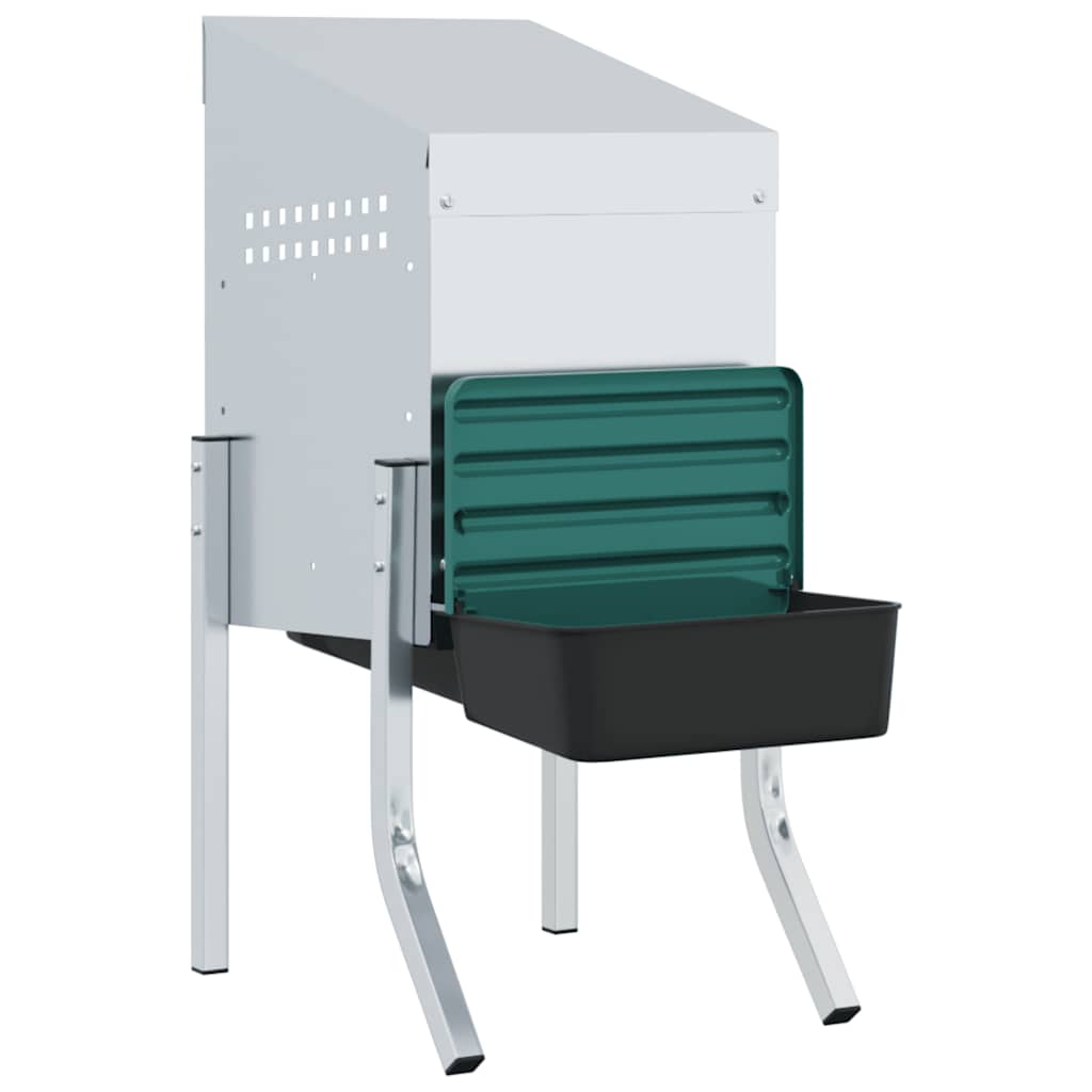 Chicken Nest Box 1 Compartment with Legs Galvanized Steel