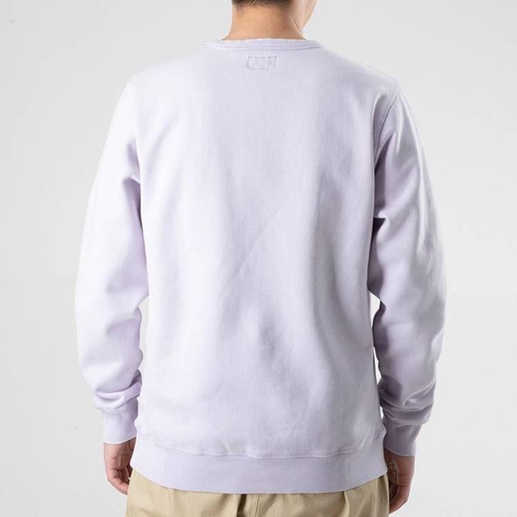 Converse Sweatshirts Men's Light Purple Crew Neck Thickened Regular 10021636-A04