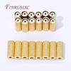 4x10mm 18K Gold Plated Magnetic Tube Beads For Jewelry,Multiple Rows Pearl Necklace Making DIY Accessories,Bracelet Spacer Beads