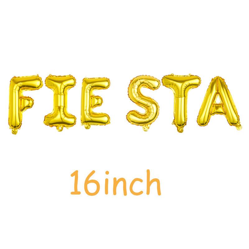 Mexican Carnival Flag Burrito Pitana Aluminum Balloon Cactus Avocado Carnival Party Balloon