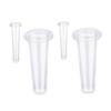4PCS Vacuum Suction Massage Cup Liquid Silicone Facial Cupping Set for Adults Home Use White