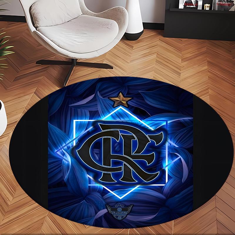 Flamengo (1) Ofis için Yuvarlak Halı Ofis, Yatak Odası, Oturma Odası ve Ev Alanı için Dekoratif Yer Halısı