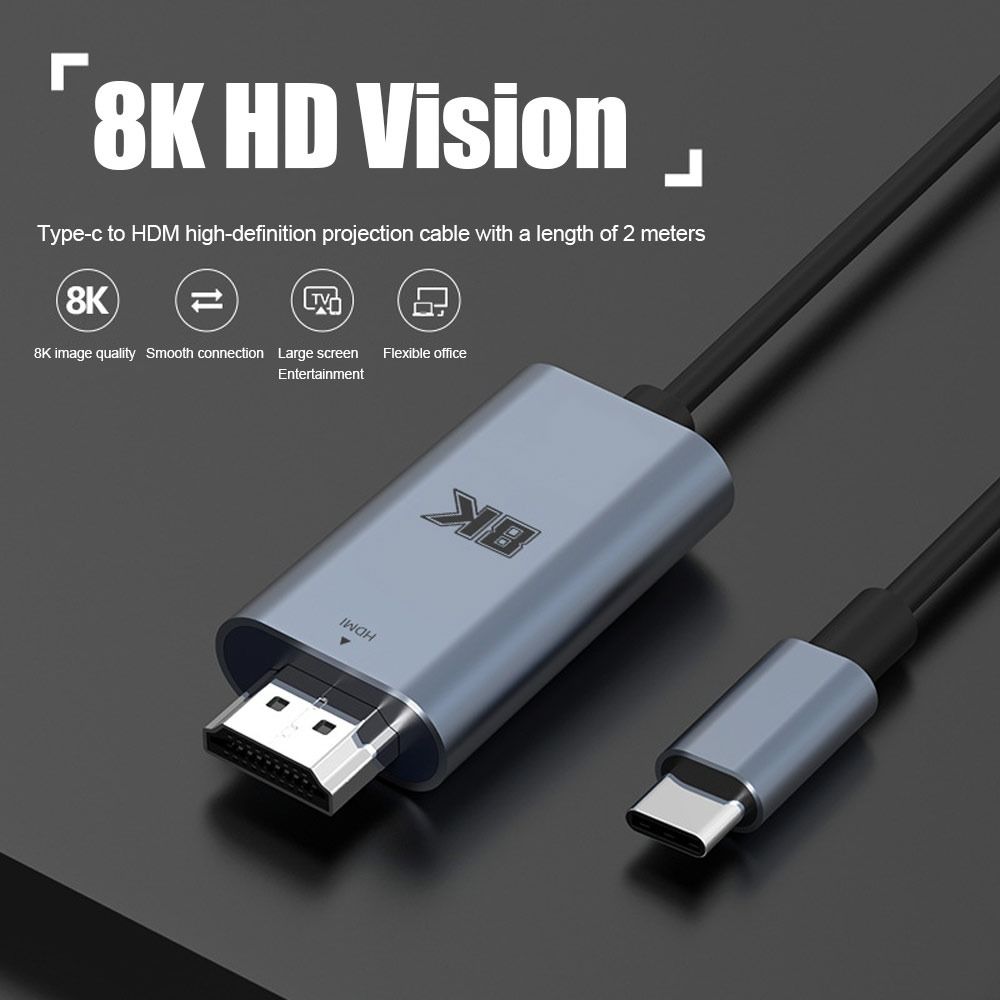 

Projection Screen HDMI Cable Laptop Project 8K HD Cable Plug and Play Adapter Cable
