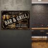 Custom Metal Sign for Bar Man Cave Home Wall Decor Waterproof Dustproof