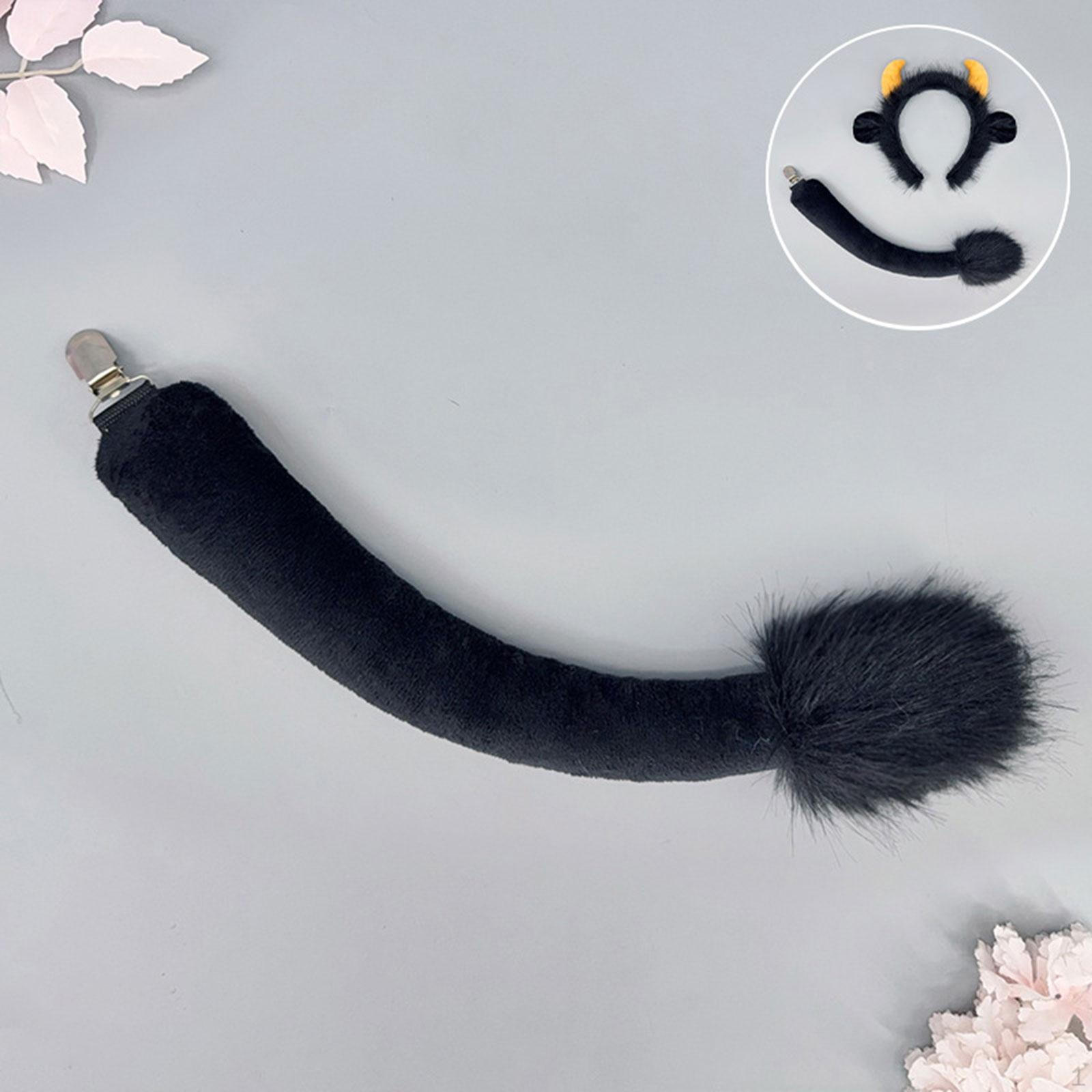 

Halloween Cosplay Costume Gifts Sturdy for Fancy Dress Anime Prop Black Tail