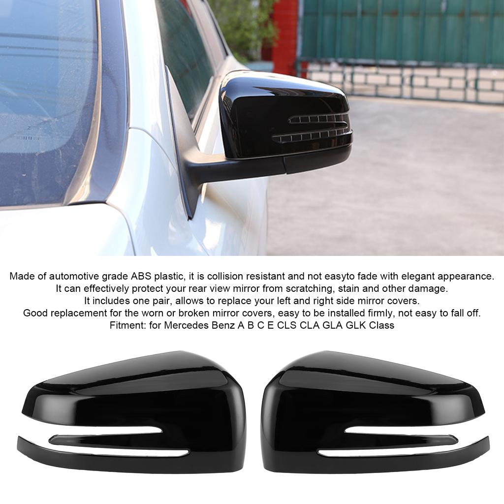 2pcs Side Rrview Mirror Cover Decorative Trim   Fit for   A B C E   CLA GLA