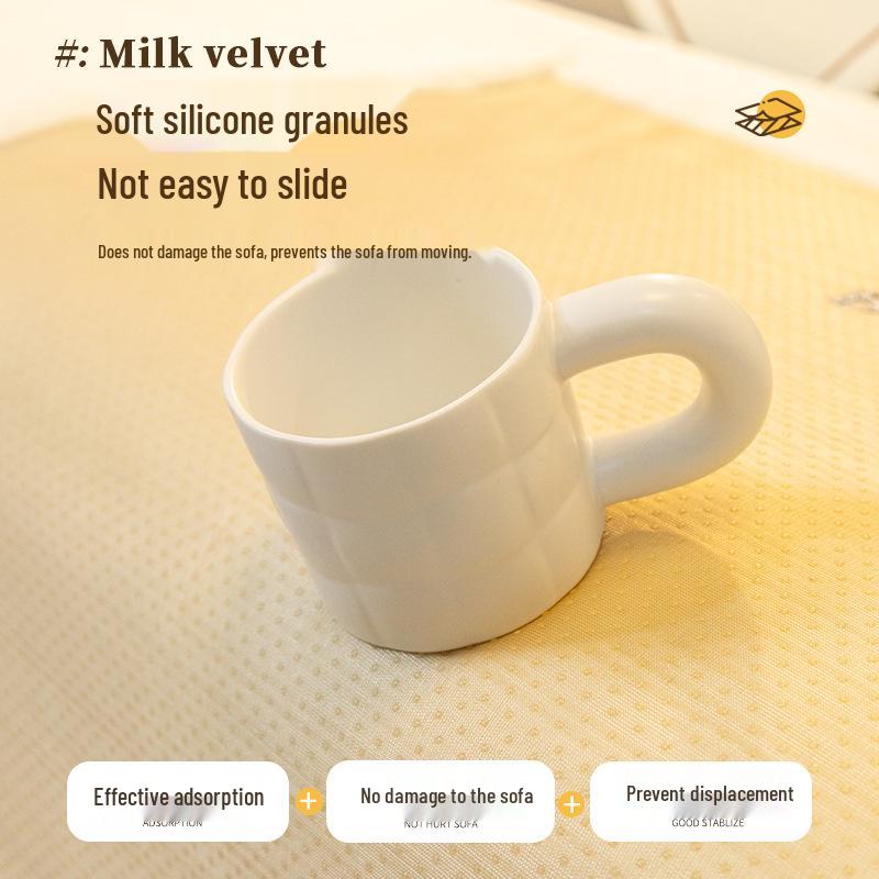 Plush Cartoon Sofa Cushion - Non-slip, Thickened Autumn/Winter Cover 2026