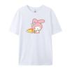 Cotton Breathable Childrens Tshirt 2026 Summer New Cute Melody Printed Parent Child Wear Unisexs and Womens Short Sleeves