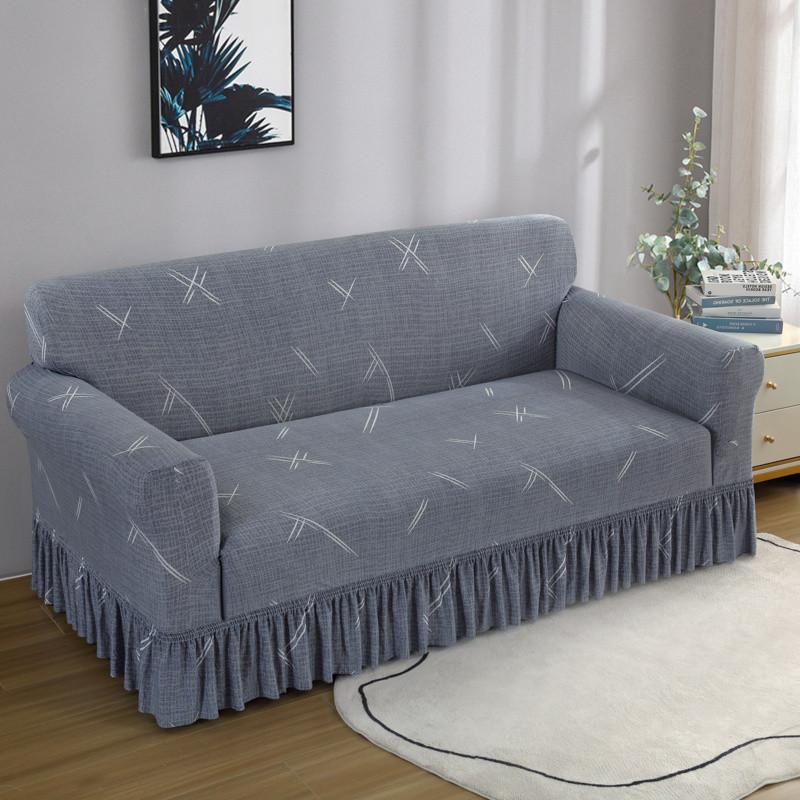 Skirt Sofa Cover Universal Elastic Sofa Cover All-Inclusive Universal Combination Sofa Cover