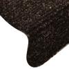 Self Adhesive Stair Treads 5 pcs 65 x 21 x 4 cm Dark Brown Semi Round Large