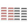 10 Red or Black Terminal Block Trip Jumper Fork Type 6 Locations