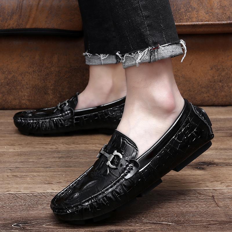 Hotest Salest Man Shoe Brand Men Loafers Leather Men'S Casual Shoes Moccasins Masculino Office Dress Wedding Slip On Boat Shoes