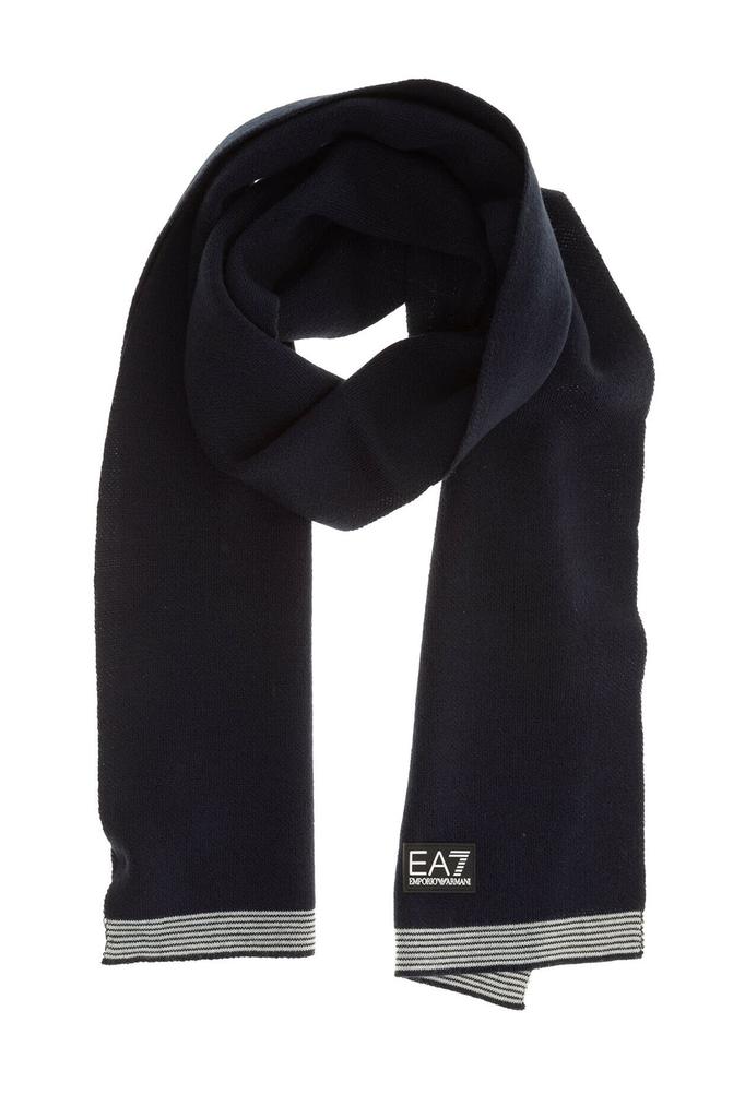 Armani EA7 Men's Scarf in Black and Gray (Navy/White) 274902 1A300 00036