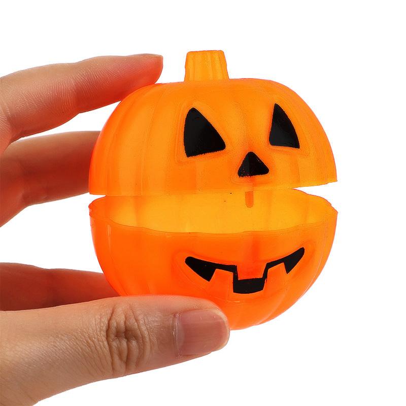 20/40Pcs Mini Halloween Pumpkin Box Plastic Candy Container Kids Trick or Treat Gift Favors Halloween Party Decoration Supplies