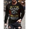Camiseta de manga larga para hombre para ocio en casa en primavera y otoño