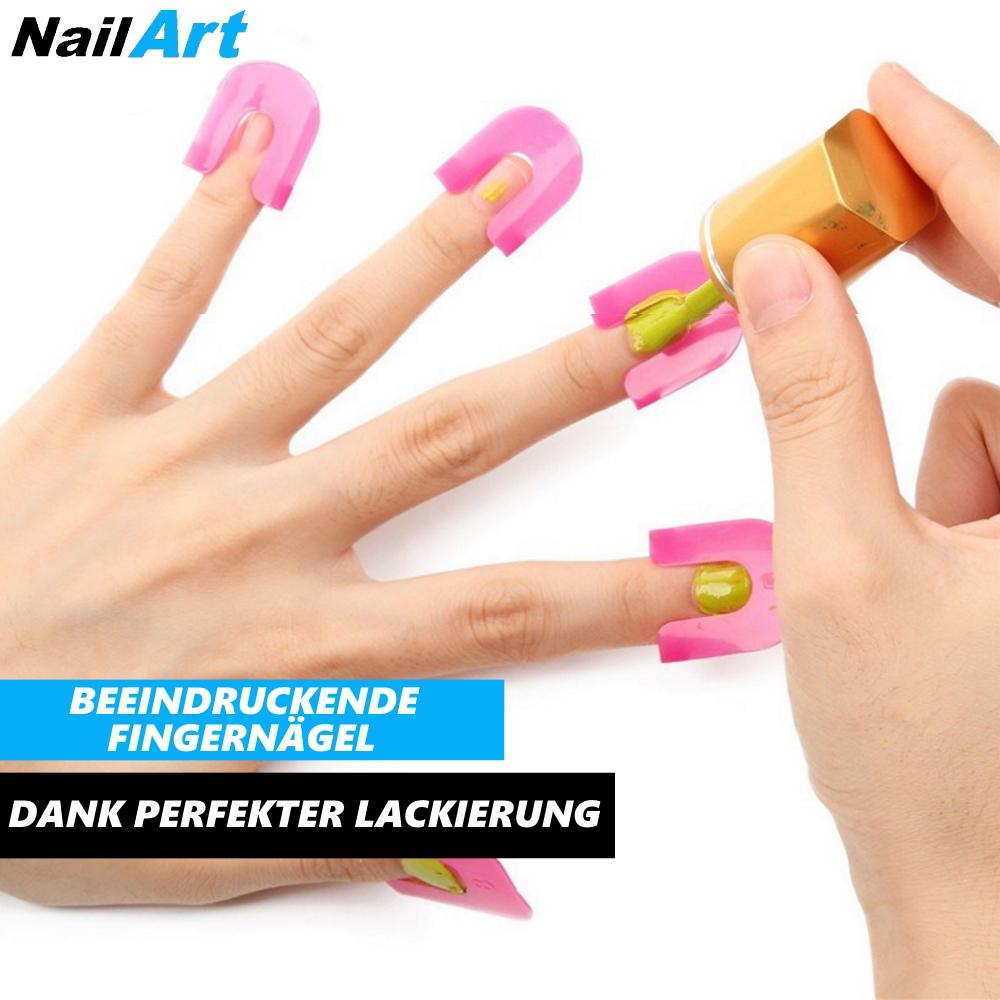 NailArt Nagellack Schablone Lackierhilfe Muster Nagelstempel wiederverwendbar
