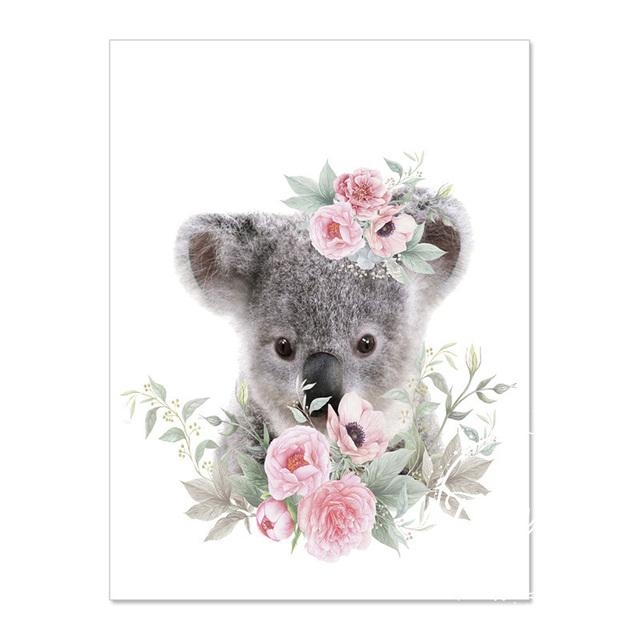 Animal Decoration Sheets Picture Wall Art Poster Children's Canvases Room Paintings For Nursery Decorative Prints Wall Posters No Frame